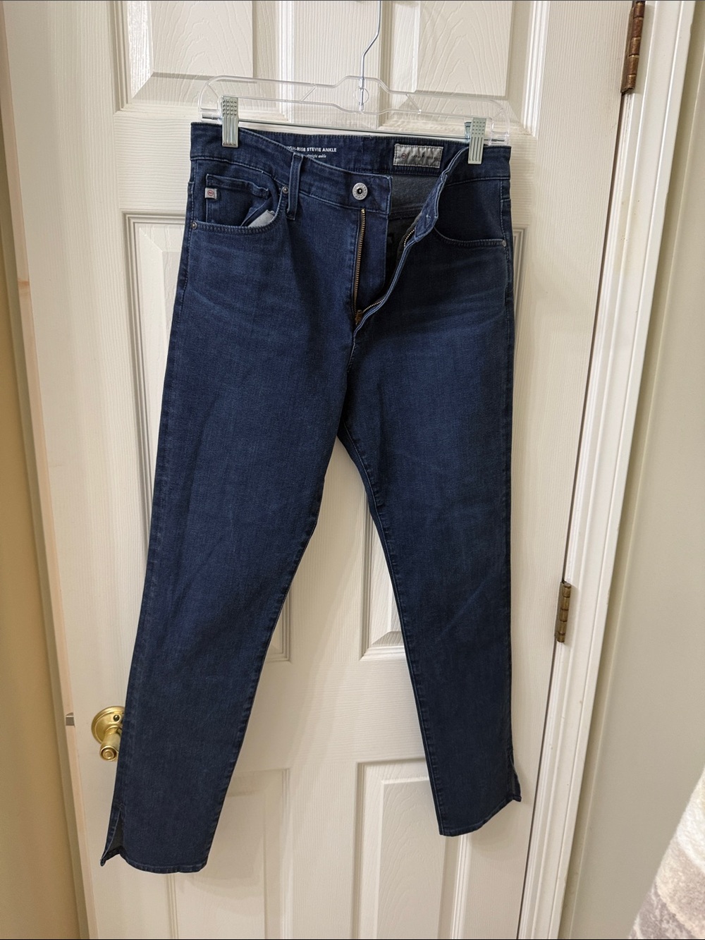 AG Adriano Goldschmied Slim Straight Dark Blue Jeans